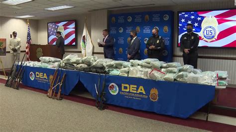 8 tonnes of methamphetamine in the country's biggest-ever bust of the illegal drug. . Huge drug bust today